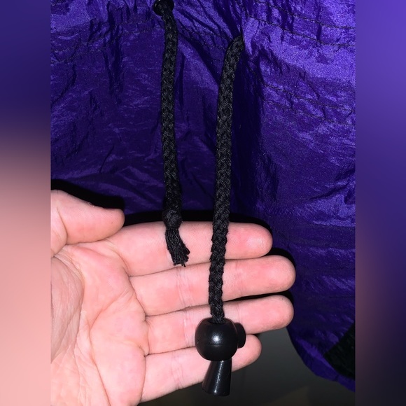 90s Purple and Black Half-zip Windbreaker, XL - Active Club - Picture 4 of 6